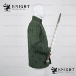 Fleur-de-lis Cotton Canvas Gambeson Armor - Medieval Padded for SCA & LARP