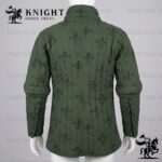 Fleur-de-lis Cotton Canvas Gambeson Armor - Medieval Padded for SCA & LARP