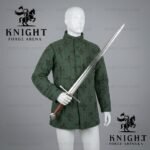 Fleur-de-lis Cotton Canvas Gambeson Armor - Medieval Padded for SCA & LARP