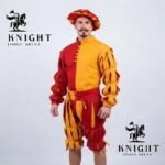 Joerg Landsknecht Doublet Trousers Set, Cotton Canvas Medieval Jacket, Renaissance Slops Costume Hat