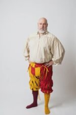 Joerg Landsknecht Doublet, Cotton Canvas Medieval Jacket, Renaissance Costume, Slashed Clothing, LARP Outfit