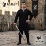 Hand Stitched Cotton Canvas Viking Tunic, Medieval LARP Costume, Loose Fit Shirt