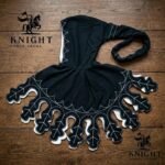 Hand Embroidered Wool Liripipe Hood