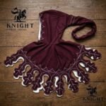Hand Embroidered Wool Liripipe Hood