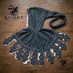 Hand Embroidered Wool Liripipe Hood