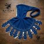 Hand Embroidered Wool Liripipe Hood