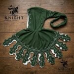 Hand Embroidered Wool Liripipe Hood