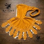 Hand Embroidered Wool Liripipe Hood